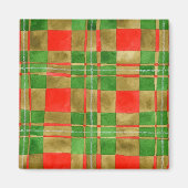 MACグレガータータンチェックスクエアマグネット マグネット (正面)