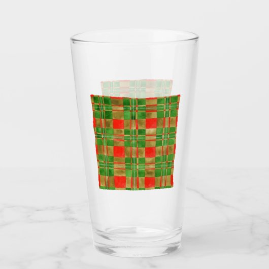 MACグレガータータンチェックピントガラス タンブラーグラス (正面)