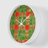 MACグレガータータンチェックラウンドウォールクロック 壁時計 (傾斜)