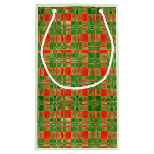 MACグレゴールタータンチェックスモール抱き枕 スモールペーパーバッグ (裏面)