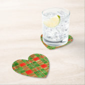 MACグレゴールタータンチェックハート紙コースター ペーパーコースター (インサイチュ)