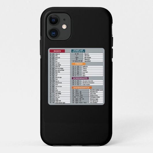 macショートカットmacosコンピュータギーク技術apple Case-Mate iPhoneケース (裏面)