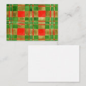 MACタータンチェック3.5x2.5フラットカード ノートカード (正面/裏面)