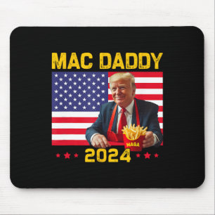 Macダディおもしろいトランプ作りフイルズメガドナルドTru マウスパッド