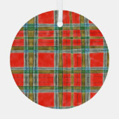 MACベインタータンチェックグラスサークルオーナメント ガラスオーナメント (裏面)