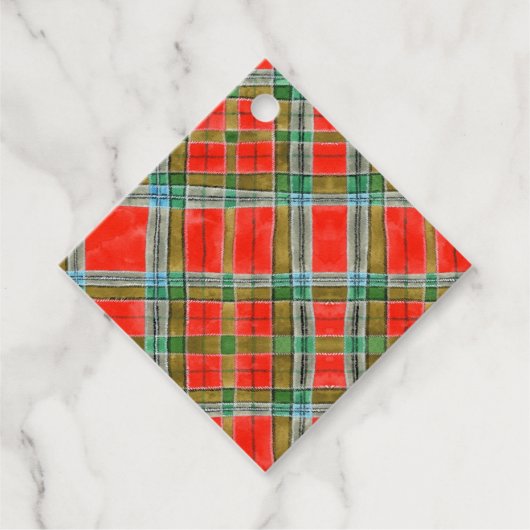 MACベインタータンチェックダイヤモンドギフトラベル フェイバータグ (正面)
