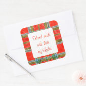 MACベインタータンチェック3"スクエア"ハンドメイド"ステッカー スクエアシール (封筒)