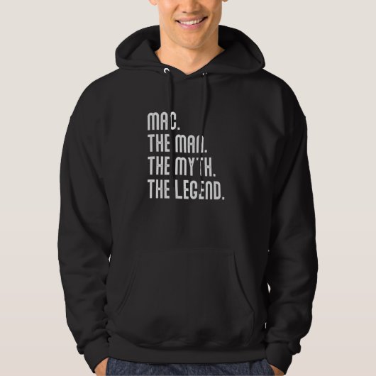 MACマン・マイス・レジェンドTシャツ 男性への面白いギフト パーカ (正面)