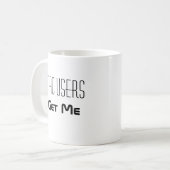Macユーザーがカスタマイズ可能 コーヒーマグカップ (正面左)
