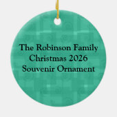 Macラブチーズおもしろいかわいいマカロニ+チーズ セラミックオーナメント (裏面)