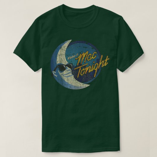 Mac今夜ムーンマン1986 Tシャツ (デザイン正面)