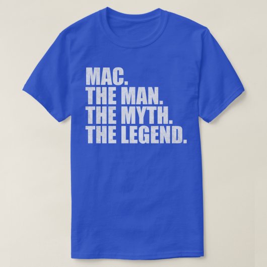 Mac名Mac与え名 Tシャツ (デザイン正面)