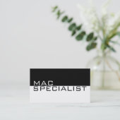 Mac専門のコンピューターノートパソコン修理サービス 名刺 (スタンド正面)
