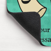 Mac愛チーズ、おもしろいでかわいいマカロニ + チーズ マウスパッド (コーナー)