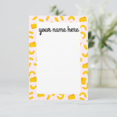 Mac·アンパーソナライズされたド·チーズのノート サンキューカード (スタンド正面)