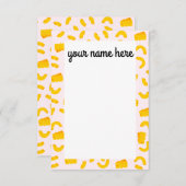 Mac·アンパーソナライズされたド·チーズのノート サンキューカード (正面/裏面)