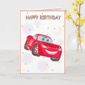 Mac・クイーン・誕生日・カード カード (黄色い花)