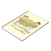 Mac&チーズゲーレトロキッドアートデザイン ノートブック (左側)