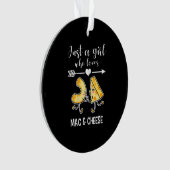 Mac&チーズシャツおもしろいMac&チーズラバーギフト オーナメント (正面)