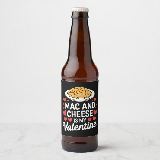 Mac&チーズバレンタインMacnチーズラバーギフト ビールラベル (正面)