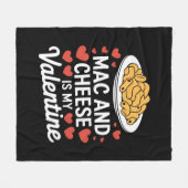 Mac&チーズバレンタインMacnチーズラバーギフト フリースブランケット (正面(横))