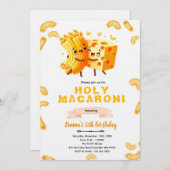 Mac and Cheese Birthday Invitation 招待状 (正面/裏面)