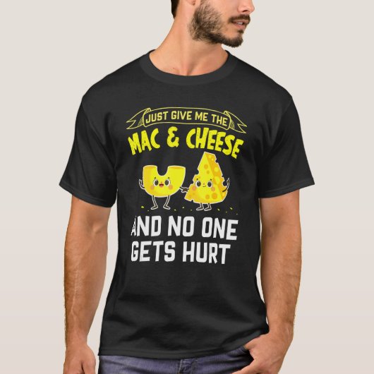 Mac And Cheese Macaroni Cheesy Noodle Tシャツ (正面)