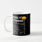 Mac And Cheese Nutrition Funny Thanksgiving Mac N' コーヒーマグカップ (左)
