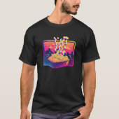 Mac And Cheese Synthwave 80s Retrowave Aesthetic Tシャツ (正面)