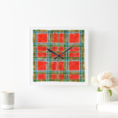 MAC BAIN TARTAN スクエアウォールクロック スクエア壁時計 (ホーム)