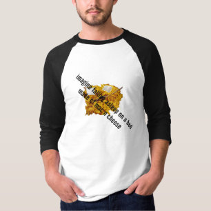 mac nのcheeから成っているベッドで眠った落下を想像して下さい tシャツ