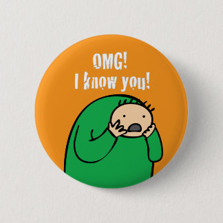 Mac OMG! ボタン(オレンジ) 缶バッジ
