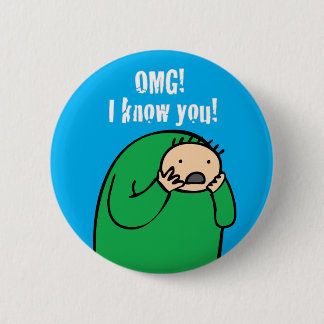 Mac OMG! ボタン(青い) 缶バッジ