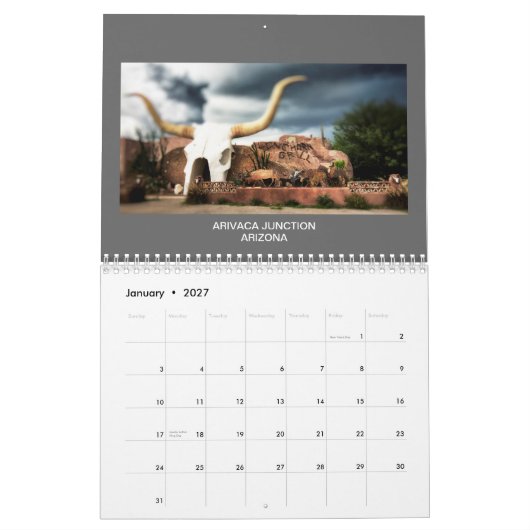 Mac Tippins Photoworks 2015のカレンダー カレンダー (1月 2027)