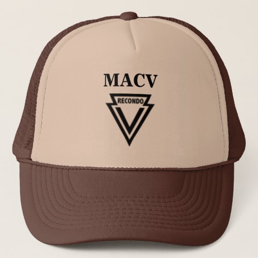 MAC-V RECONDOパッチが付いているMACV RECONDOの帽子 キャップ (正面)