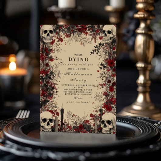 Macabre Candlelight Gothic Soirée 招待状