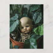 Macabre Doll and Bones in a Plant ポストカード (正面)