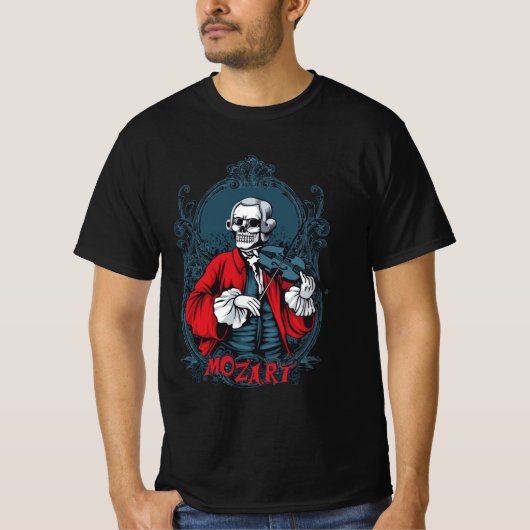 Macabre Mozart – スケルトンVirtuoso Tシャツ (正面)