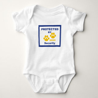 Macacão Baby PROTEGIDO POR CÃES ベビーボディスーツ