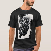 Macaco pilotando moto  tシャツ (正面)