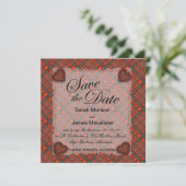 Macalisterのスコットランドの一族のタータンチェック-格子縞 セーブザデート (スタンド正面)