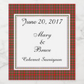 MacAlisterスコティッ結婚トのワインラベル ワインラベル (シングルラベル)