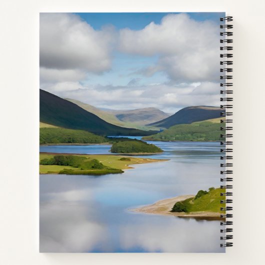 MacAlisterドレス付きハイランドカウドレスタータンチェックスカーフ ノートブック (裏面)