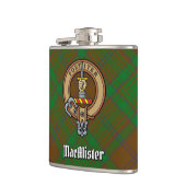 MacAlister of Glenbarr Crest over狩りタータンチェック フラスク (左)