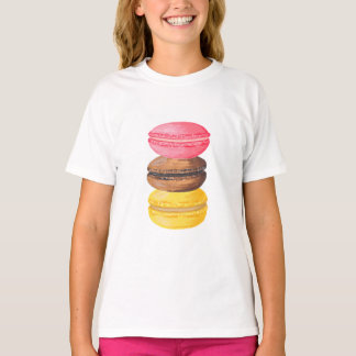 Macaronのイラストレーションの菓子の水彩画のMacaroons Tシャツ