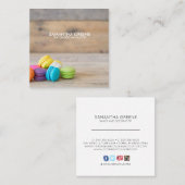 Macaronのクッキーの名刺 スクエア名刺 (正面/裏面)