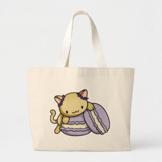 Macaronの子猫 ラージトートバッグ