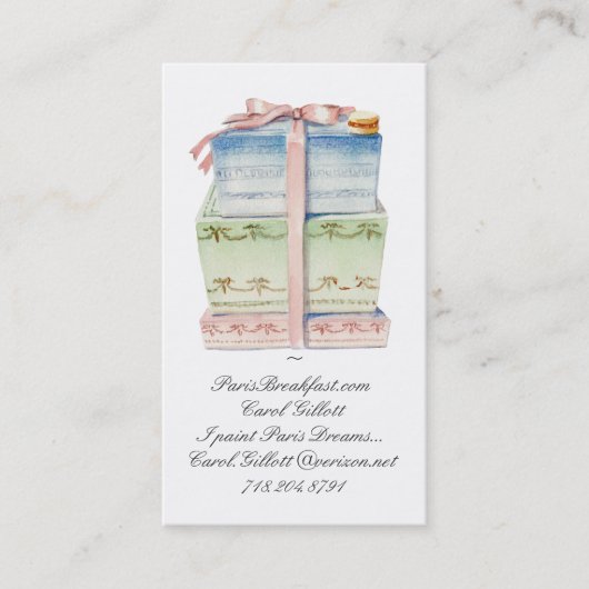 macaron箱の積み重ね 名刺 (正面)