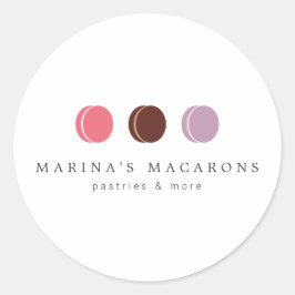 MACARON フランスの TRIO LOGO 3ラウンドシール ラウンドシール