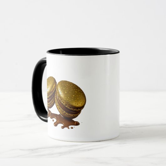 Macaron doré chic マグカップ (正面左)